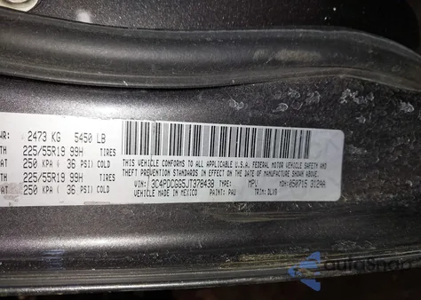 2018 Dodge Journey Crossroad из США, поврежденный, VIN 3C4PDCGG5JT378438